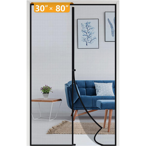 Magnetic Screen Door Fly Insect Mesh Curtain Fast Install -Let Air Fresh in