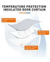 Fowong Custom Magnetic Thermal Insulated Waterproof Door Curtain